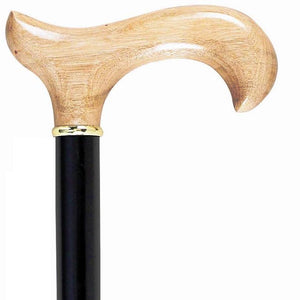 Wood Canes Derby Handle Black Natural Wooden Derby