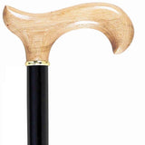 Wood Canes Derby Handle Black Natural Wooden Derby