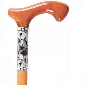 Cats Touch of Art Wooden Fritz Handle