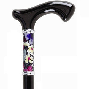 Wild Flower Touch of Art Wooden Fritz Handle
