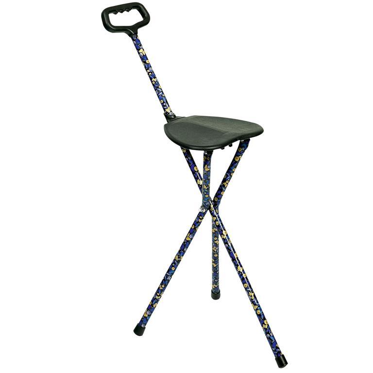 Blue Butterfly Folding Chair Canes